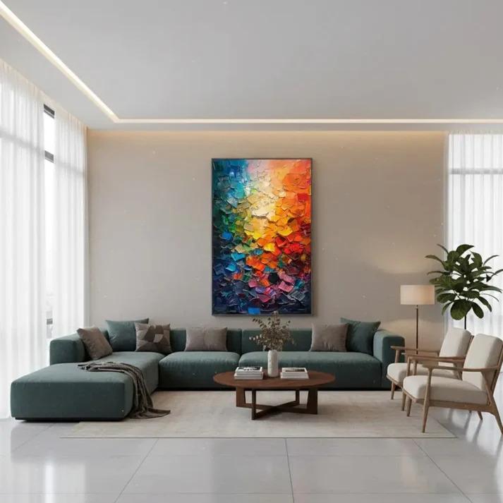 How Textured Wall Art Transforms Minimalist Interiors