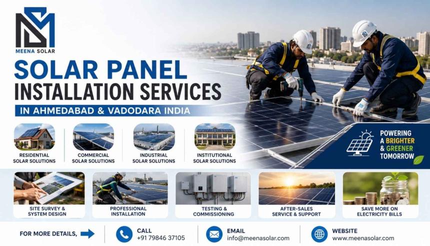 Professional Solar Panel Installation Company in Ahmedabad and Vadodara