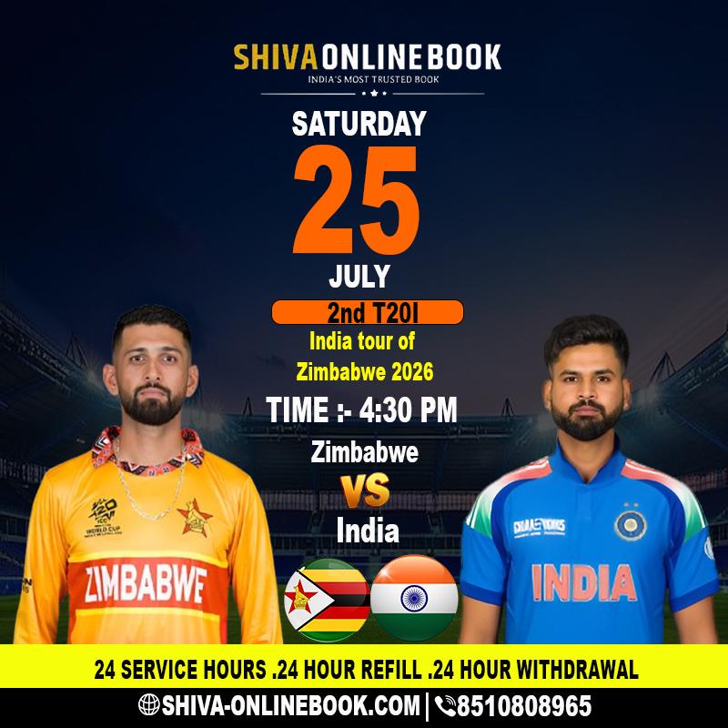 ShivaBook247: India Tour of Zimbabwe 2026 2nd T20I Preview