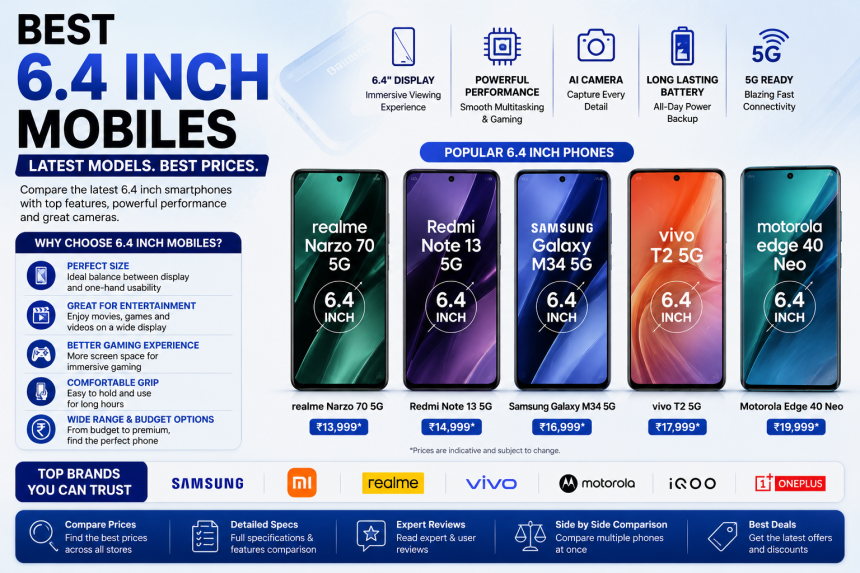 Best 6.4 Inch Phone in India | Latest Prices | PriceKeeda