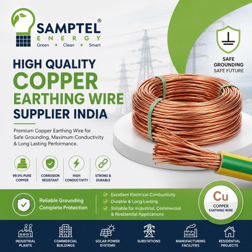 High Quality Copper Earthing Wire Supplier India