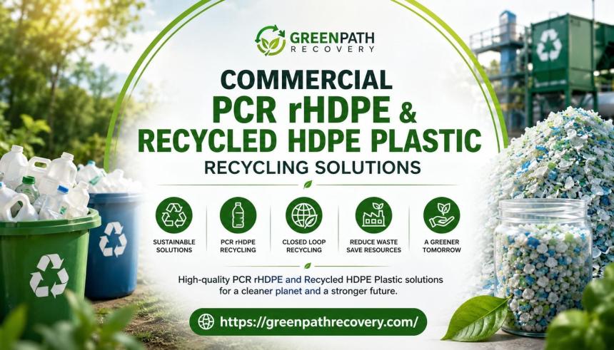 Commercial PCR rHDPE & Recycled HDPE Plastic Recycling Solutions