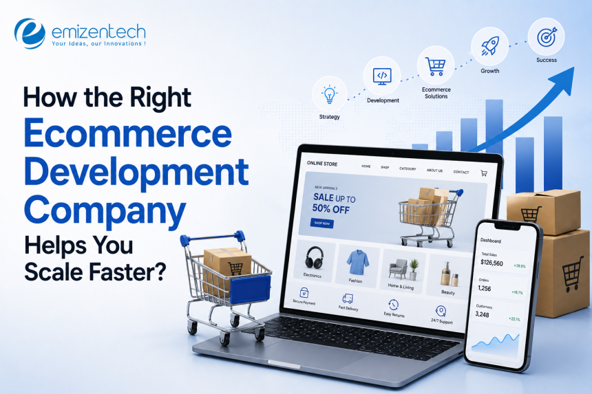 How the Right Ecommerce Development Company Helps You Scale Faster?