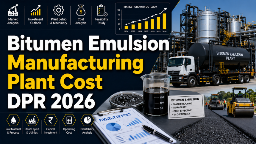 bitumen emulsion manufacturing plant cost
