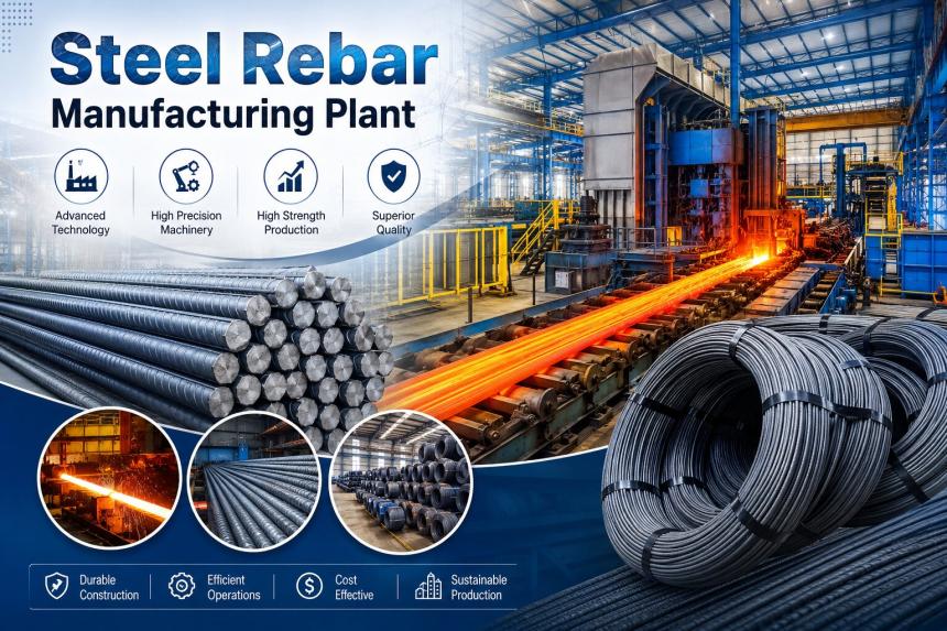 Steel Rebar Manufacturing Plant