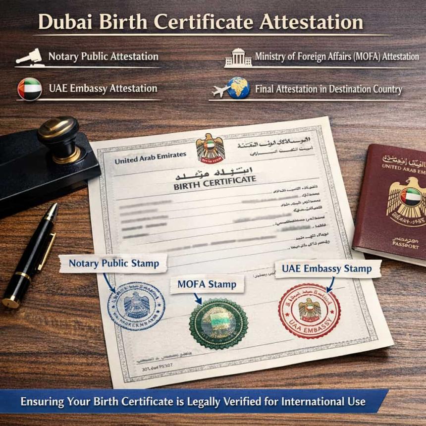Dubai birth certificate attestation - Takween Advisory