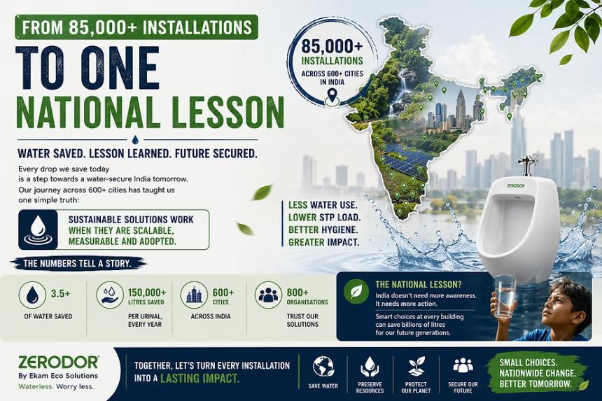 85,000 Installations of Waterless Urinals: What India’s Water-Saving Journey Teaches Us