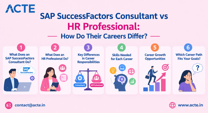 SAP SuccessFactors Consultant vs HR Professional: How Do Their Careers Differ?