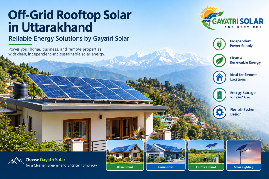 Off-Grid Rooftop Solar in Uttarakhand – Reliable Energy Solutions by Gayatri Solar