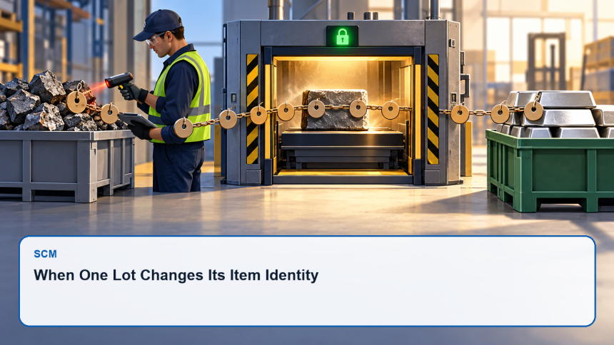 When One Lot Changes Its Item Identity