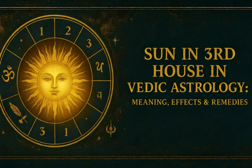 Sun in the 3rd House in Vedic Astrology: Meaning and Effects