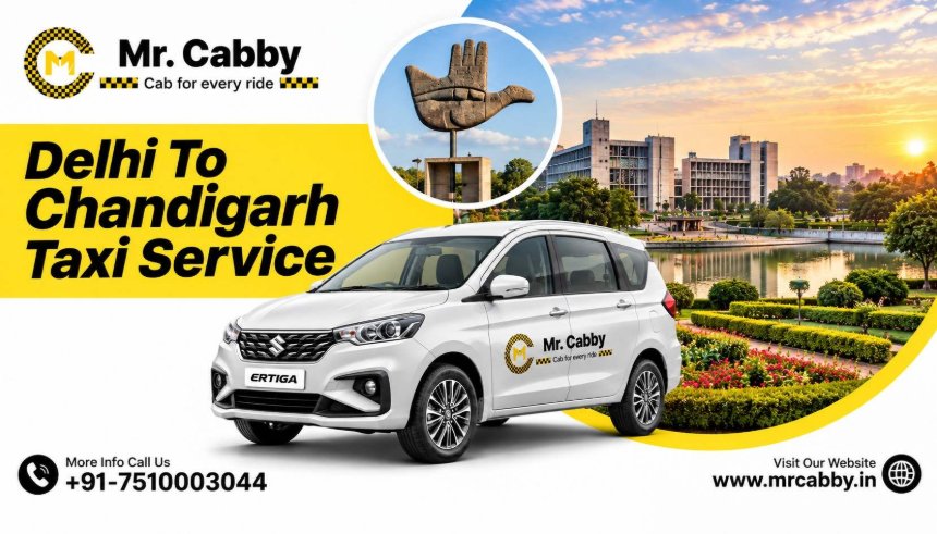 Book Delhi to Chandigarh Cab Service with Mr. Cabby