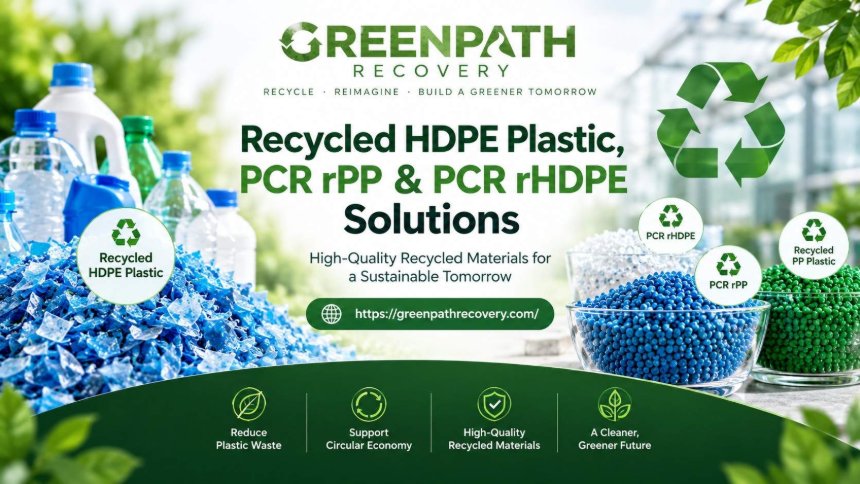 Recycled HDPE Plastic, PCR rPP & PCR rHDPE Solutions