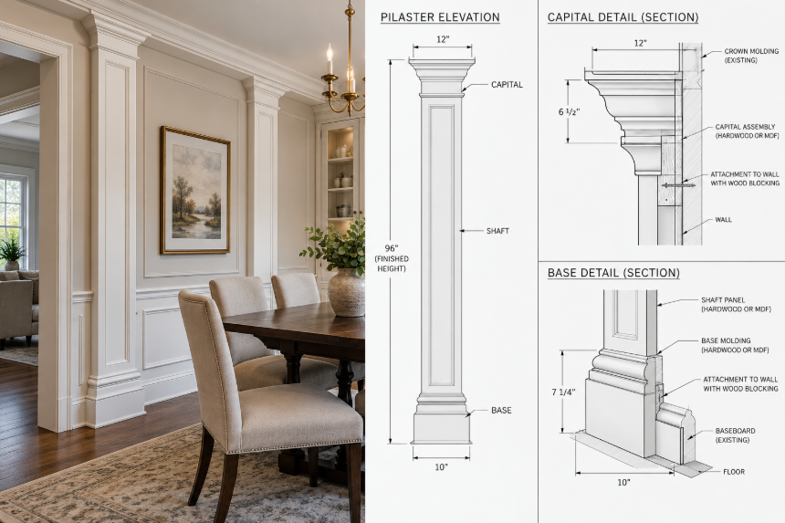 Decorative Columns and Pilasters: Planning Details That Make Interior Renovations Work