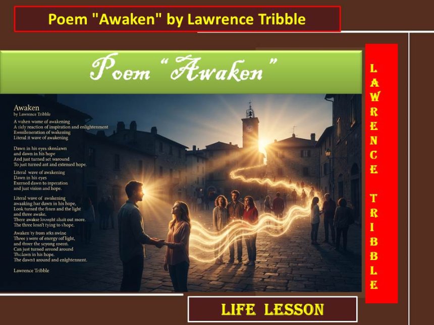 Poem "Awaken" by Lawrence Tribble