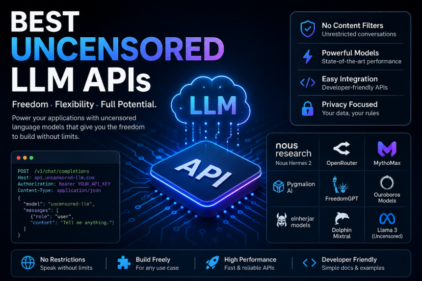 Best Uncensored LLM APIs for Building Innovative AI Products