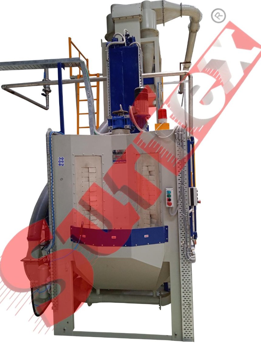 Wet shot peening achieves the same Almen intensity as dry shot peening