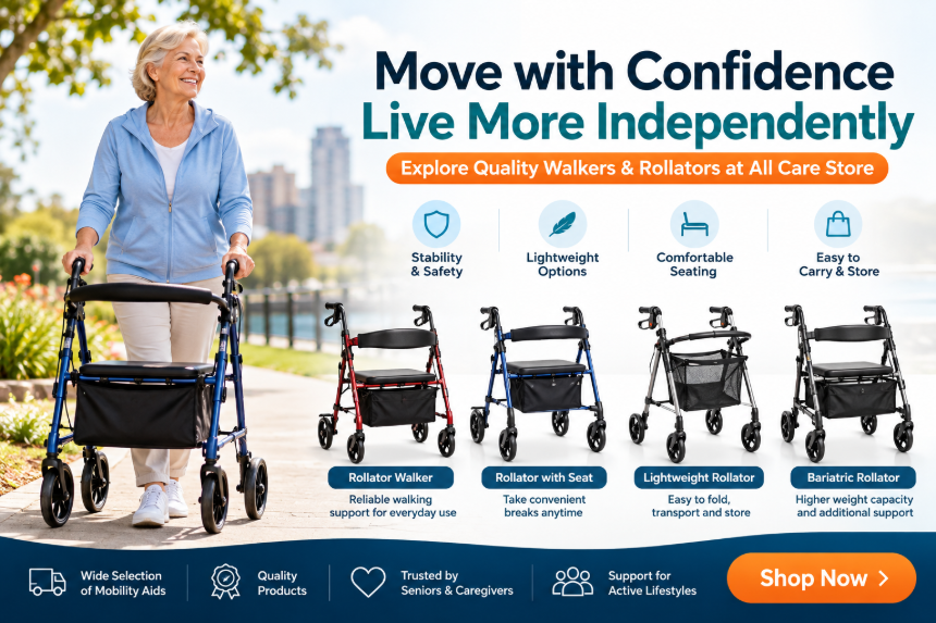 Find the Best Rollator Walker, Rollator with Seat & Mobility Aids