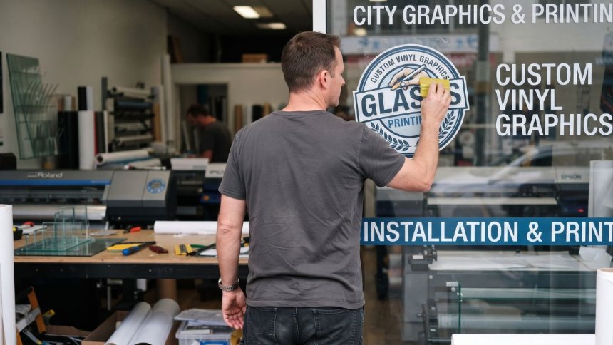 Glass Stickers Printing for Creative and Professional Branding